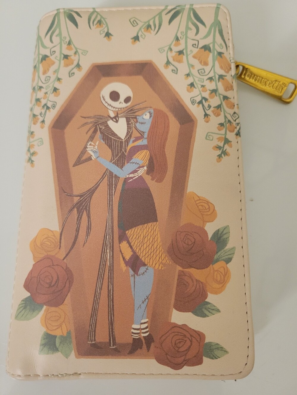 Loungefly Disney The Nightmare Before Christmas Jack & Sally Coffin Tech Wallet